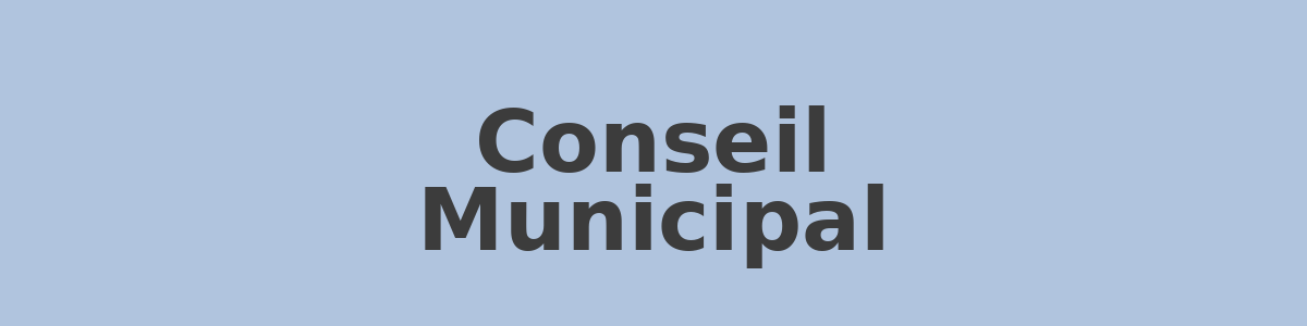 Conseil Municipal 12 février